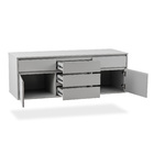 Gabinete para Banheiro 50x140x50cm Cinza Clean Artemobili