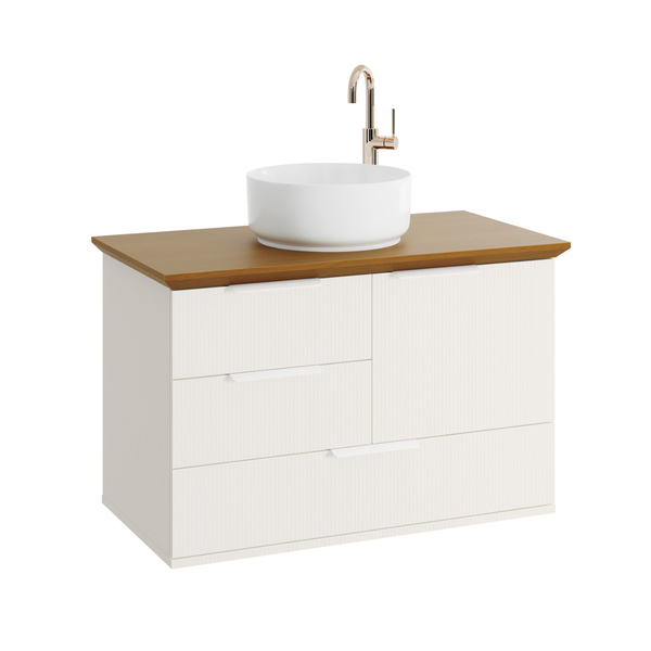 Gabinete para Banheiro 51x80x42cm Orvalho com Madeira Cassis Astral Design