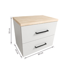 Gabinete para Banheiro 52x80x40cm Branco Guadalupe Darabas Agardi