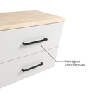 Gabinete para Banheiro 52x80x40cm Branco Guadalupe Darabas Agardi