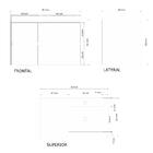 Gabinete para Banheiro 52x80x45cm Branco Sisco Venturi