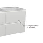 Gabinete para Banheiro 52x80x45cm Branco Sisco Venturi