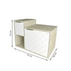 Gabinete para Banheiro 53x70x38cm Artico Marbella Darabas Agardi