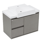 Gabinete para Banheiro 54x78x42cm Grigio Valentina Fabribam