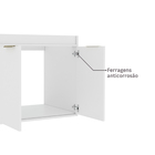 Gabinete para Banheiro 55x60x45cm Branco Cannes Darabas Agardi