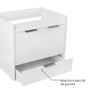 Gabinete para Banheiro 55x60x45cm Branco Dijon Darabas Agardi