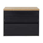 Gabinete para Banheiro 55x70x41cm Preto Amsterdã 70 Darabas Agardi