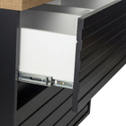 Gabinete para Banheiro 55x70x41cm Preto Amsterdã 70 Darabas Agardi