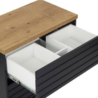 Gabinete para Banheiro 55x70x41cm Preto Amsterdã 70 Darabas Agardi