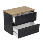 Gabinete para Banheiro 55x70x41cm Preto Amsterdã 70 Darabas Agardi