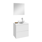 Gabinete para Banheiro com Espelho 57x60x40cm Branco Essential Astral Design