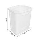 Gabinete para Banheiro com Cuba 58x32x45cm Branco Fit Astra