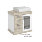 Gabinete para Banheiro com Cuba 58x60x40,5cm Mezzo Blanco Imola Darabas Agardi