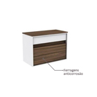 Gabinete para Banheiro 58x81x42cm Terracota Modena Darabas Agardi