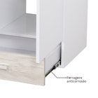 Gabinete para Banheiro 59,5x60,2x40,2cm Mezzo Blanco Madri II Darabas Agardi