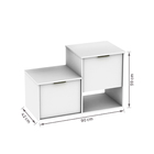 Gabinete para Banheiro 59x90x42cm Branco Capri Darabas Agardi