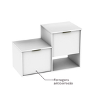 Gabinete para Banheiro 59x90x42cm Branco Capri Darabas Agardi