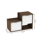 Gabinete para Banheiro 59x90x42cm Terracota Capri Darabas Agardi