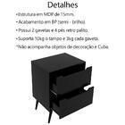 Gabinete Para Banheiro 60 Cm Com 2 Gavetas Bn3639 Tecno Mobili