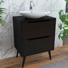 Gabinete Para Banheiro 60 Cm Com 2 Gavetas Bn3639 Tecno Mobili