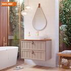 Gabinete Para Banheiro 60cm 100% Mdf 1 Gaveta 1 Porta Bascula