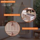 Gabinete Para Banheiro 60cm 100% Mdf 1 Gaveta 1 Porta Bascula