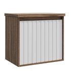 Gabinete Para Banheiro 60cm 1 Porta 1 Gaveta Alice  Branco