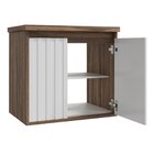 Gabinete Para Banheiro 60cm 1 Porta 1 Gaveta Alice  Branco