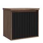 Gabinete Para Banheiro 60cm 1 Porta 1 Gaveta Alice  Preto