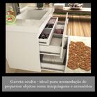 Gabinete Para Banheiro 60cm 3 Gavetas Branco Bosi