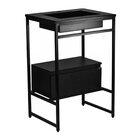 Gabinete Para Banheiro 60cm Com 1 Gaveta Iron Black Preto Fos