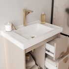 Gabinete Para Banheiro 60cm Com 1 Porta 2 Gavetas E Cuba De E