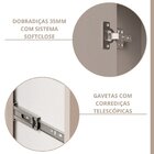 Gabinete Para Banheiro 60cm Com 1 Porta 2 Gavetas E Cuba De E