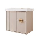 Gabinete Para Banheiro 60cm Com 1 Porta 2 Gavetas E Cuba De E