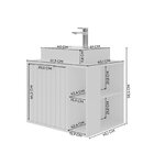 Gabinete Para Banheiro 60cm Com 1 Porta 2 Nichos E Cuba De So