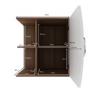 Gabinete Para Banheiro 60cm Com Pés Sem Cuba 1 Porta Ghana Br