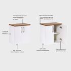 Gabinete Para Banheiro 60cm Mdf Freijo Paris - On Móveis