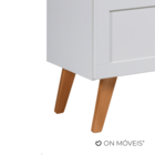 Gabinete Para Banheiro 60cm Retro Mdf Branco Milano - On Móve