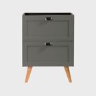 Gabinete Para Banheiro 60cm Retro Mdf Verde Milano - On Móveis