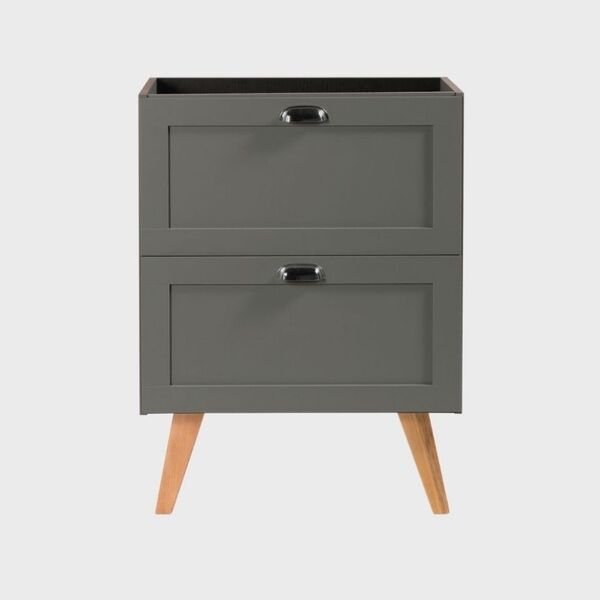 Gabinete Para Banheiro 60cm Retro Mdf Verde Milano - On Móveis