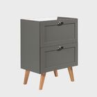 Gabinete Para Banheiro 60cm Retro Mdf Verde Milano - On Móveis