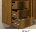 Gabinete para Banheiro 60x120x40cm Freijó Intenso Astral Design