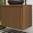 Gabinete para Banheiro 60x47x40cm Ripado Freijó Astral Design