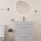 Gabinete para Banheiro com Cuba 60x72x45cm Branco Debba Roca