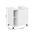 Gabinete para Banheiro 61,5x53,3x37,5cm Branco Pequin Bechara