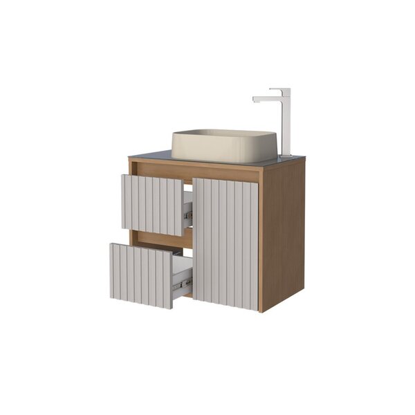 キョート様 Gabinete Para Banheiro 61cm Kyoto Jequitibá/nude | Leroy Merlin