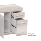 Gabinete para Banheiro 61x60x40cm Mezzo Blanco Atacama Darabas Agardi