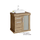 Gabinete para Banheiro 61x60x40cm Terracota Atacama Darabas Agardi