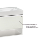 Gabinete para Banheiro com Cuba 65x60x45cm Branco Rennes Venturi