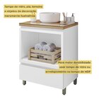 Gabinete Para Banheiro 70cm 1 Gaveta Com Caixa Organizadora R